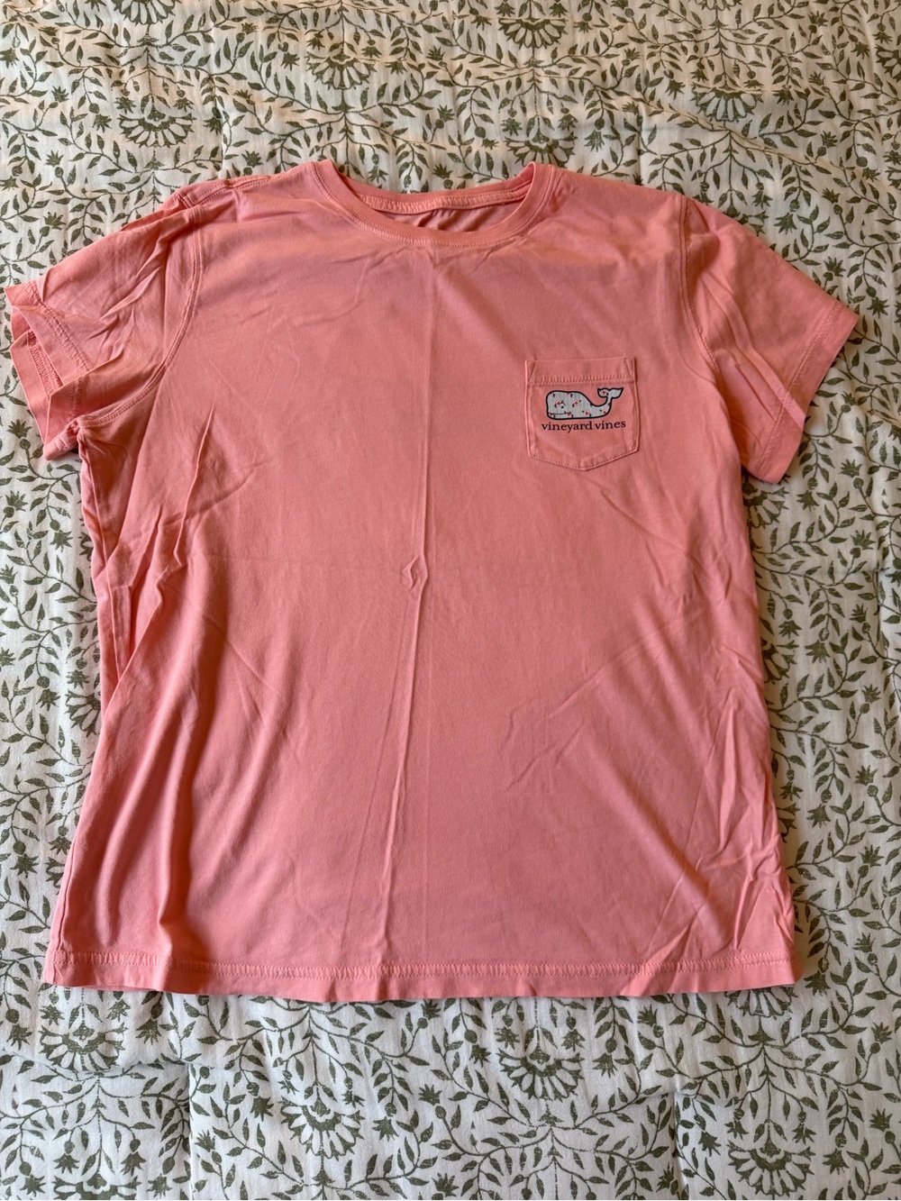 Vineyard Vines Coral Short Sleeve Pocket Tee